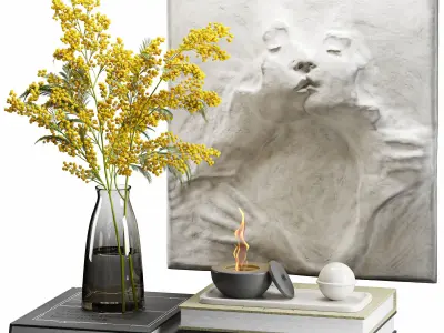 decorative set 05 3D model shop