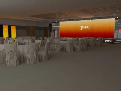 Concert stage design 3D model  3D model