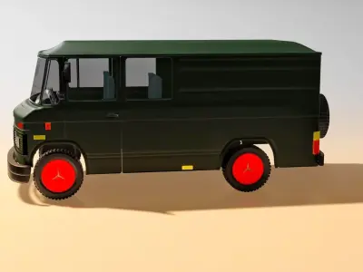 3D rendered Mercedes 508 L 3D model