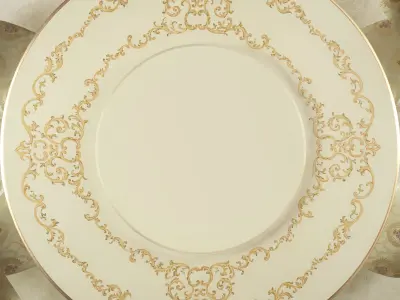 Victorian round dining table by Modenese 3D model