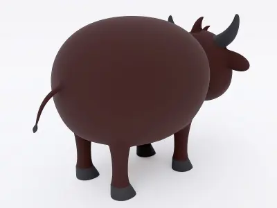 Buffalo 3d model toy bull 3D model