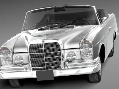 Mercedes-Benz 300SE W112 Convertible 3D model