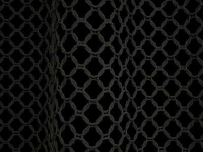 metal chain curtain 3D model