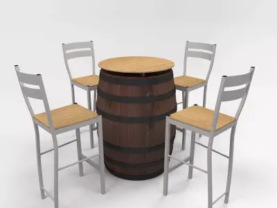 Chair Bar 1 3D model
