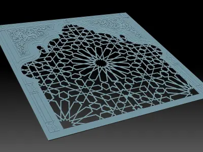 Decorative panel 3D print model
