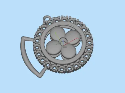 LV Woman Pendant 3D print model