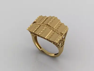 Women Plain Ring Ready STL Models Womens Ring 3d models 3D print model 42