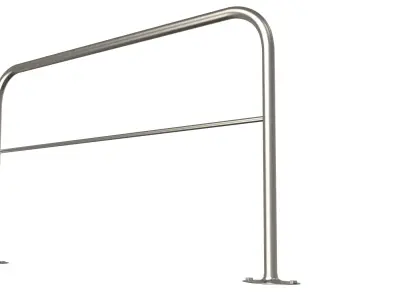  Simple Railing Low-poly 3D model