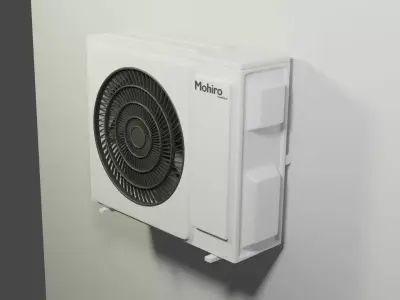 air condition external unit ready for render 3D model