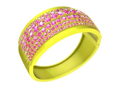 6271 Luxury Diamond Bangle 3D print model