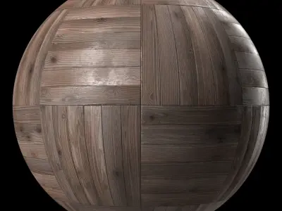 Parquet Materials 27- Parquet By Old Wood Damaged Texture