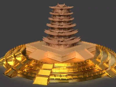 Chinese ancient house   3D model order