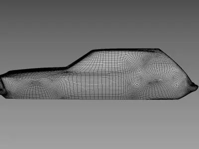 The silhouette of the car 1973 AMC Gremlin X 3D print model