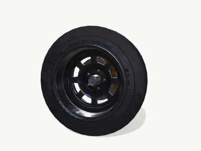 Rally wheel FS - 228  Low-poly 3D model