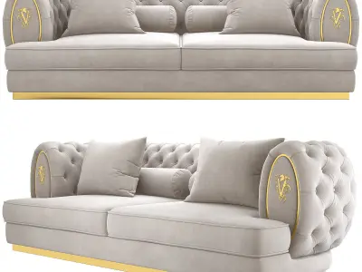 visionnaire oberon sofa 3d model Low-poly 3D model