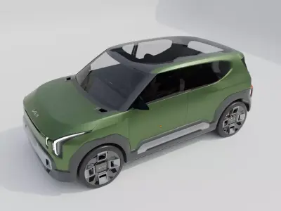 KIA EV2 2026  Lowpoly 3D model Low-poly 3D model