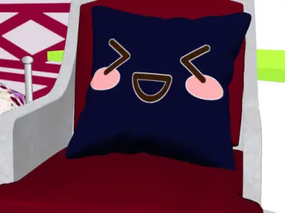 Decorative Pillows Free low-poly 3D model