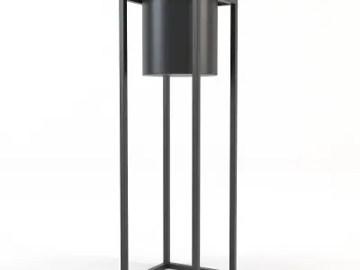 Plant Pot DETLEF - W15xL15xH50cm - JYSK 3D model