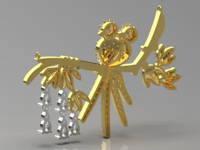 beard jewelry pendant jp0289 3D print model