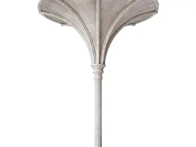 Throme Room Pillar Ceiling Middle 3D model