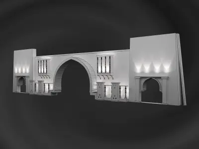 Booth Exhibition Stand a560a 3D model