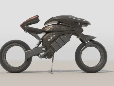 Motorcycle futuristic 3D model