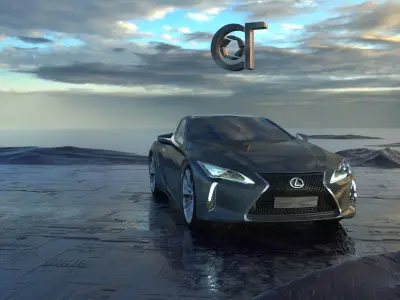 Lexus LC 500 2023 3d model 3D model