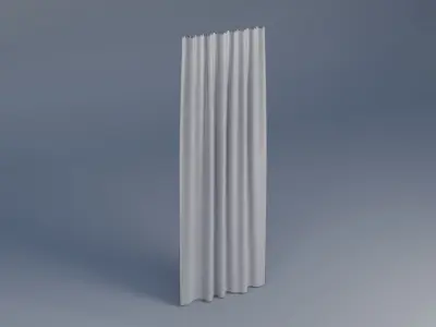 Curtains Low-poly 3D model