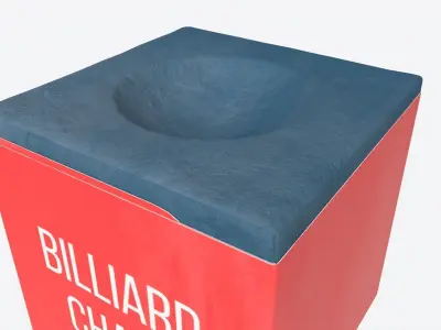Billiard Cue Chalk 3D model