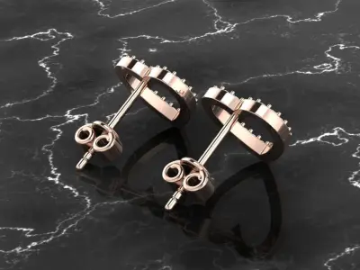 Jewelry Earring 3D print model