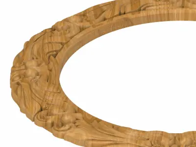 Carved picture frame STL 3D model 86