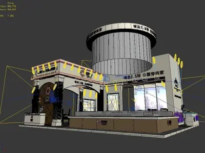 Booth - Area - 12X10-3DMAX2009-03 3D model