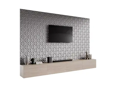 Modern TV Wall 025 3D model
