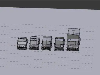 Poly Car pack   Low-poly 3D model