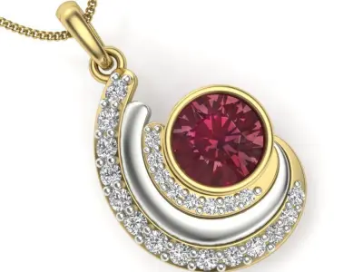 Women pendant  3D print model buy