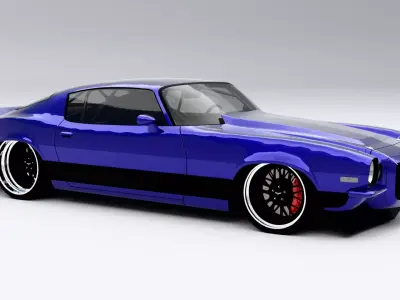 Chevrolet Camaro Pro Touring 1970 Low-poly 3D model