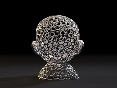 Baby Voldemort Voronoi 3D print model
