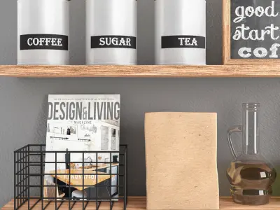 kitchen decor set 3D model