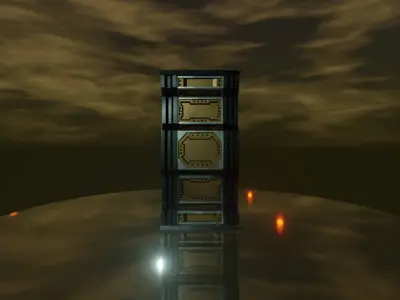 SMALL STEAMPUNK WALLS PACKAGE - ROgueFilmProductions Low-poly 3D model