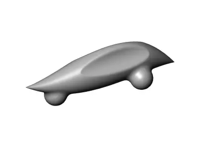 Miniature vehicle automotive speed sculpture N003 3D print model