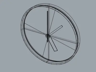 Wall Clock Free 3D model