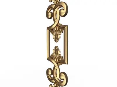 Carved Decor Furniture 04 Low-poly 3D model
