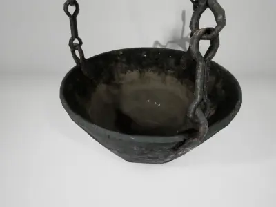 Ironpan medieval for torch UE4 Free low-poly 3D model