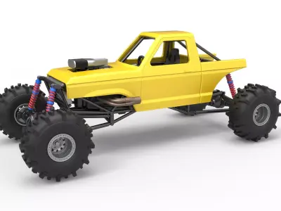 Mud dragster Version 4 Scale 1 to 25 3D print model