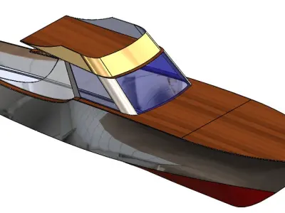Sportsmen Boat 3D print model