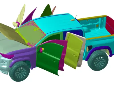 Chevrolet Colorado 4WD 2023 Vehicle 3d scan model 3D model