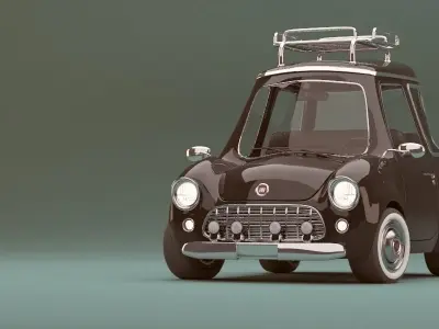 Cartoon Car  3D model