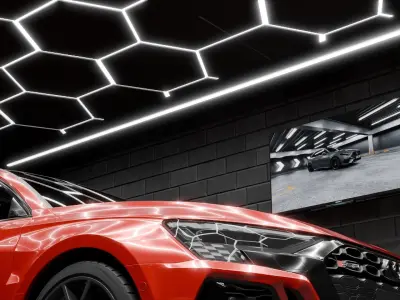 Car Render Scene - Garages 3D model