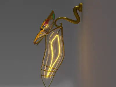 Chrysalis lamp 3D model