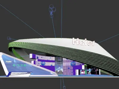 booth exhibition 3D model